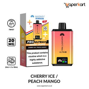 Hayati Pro Ultra Plus 25K Prefilled Pod Kit - Cherry Ice / Peach Mango