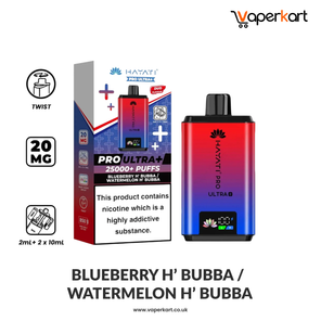 Hayati Pro Ultra Plus 25K Prefilled Pod Kit - Blueberry H'Bubba / Watermelon H'Bubba