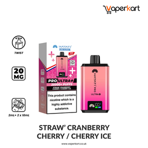 Hayati Pro Ultra Plus 25K Prefilled Pod Kit - Strawberry Cranberry Cherry / Cherry ICE