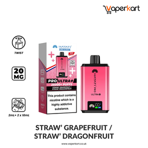 Hayati Pro Ultra Plus 25K Prefilled Pod Kit - Strawberry Grapefruit / Strawberry Dragonfruit