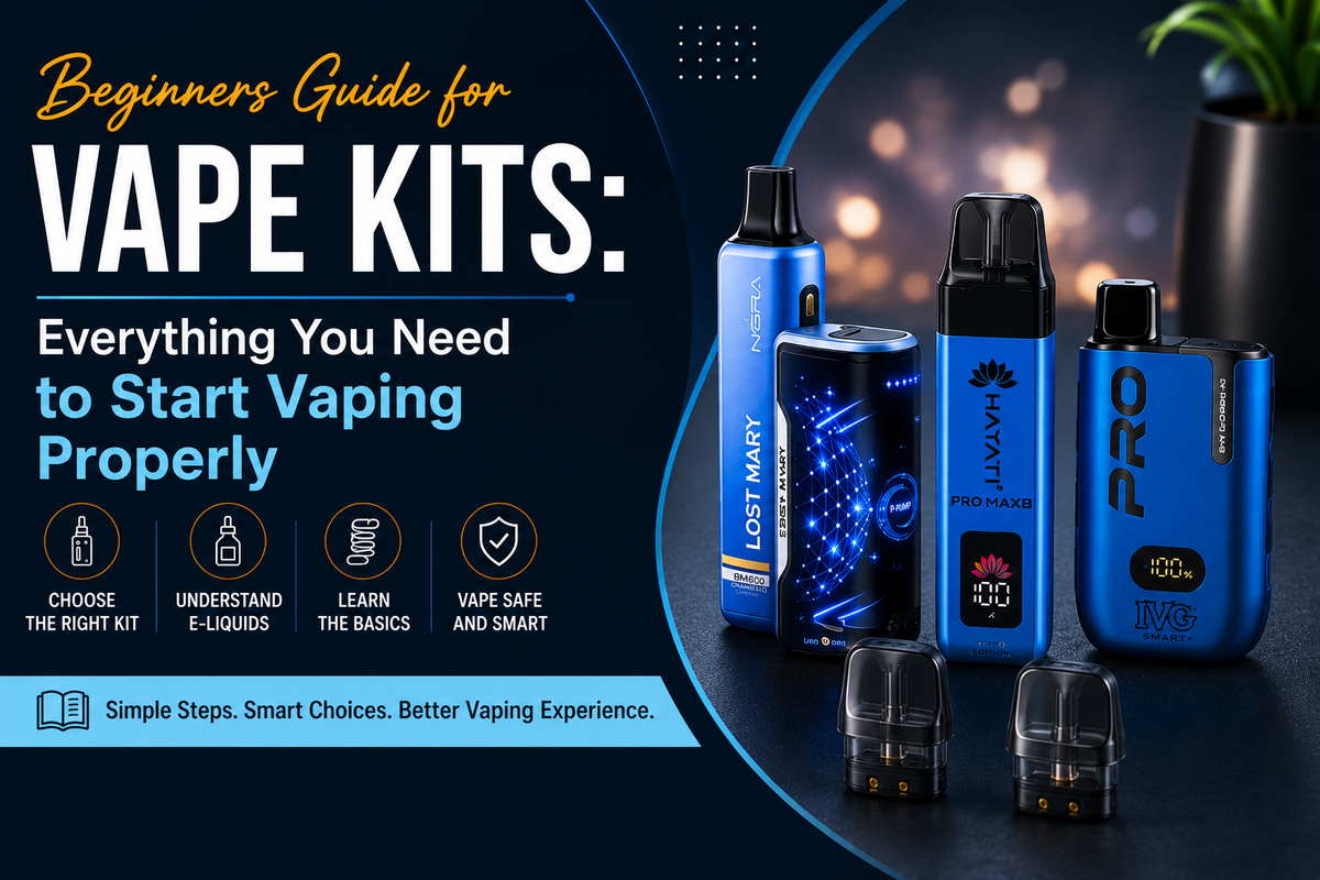 Beginners Guide for Vape Kits: Everything You Need to Start Vaping Properly