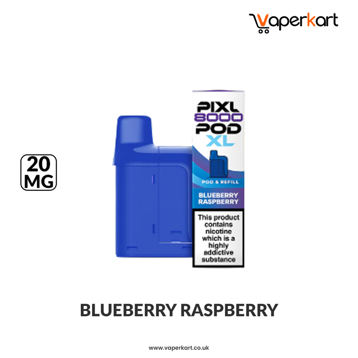 Pixl 8000 Blueberry Raspberry Prefilled Refill Pods
