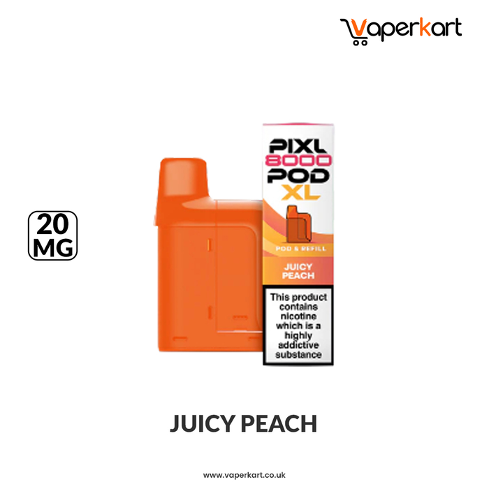 Pixl 8000 Juicy Peach Refill Pods