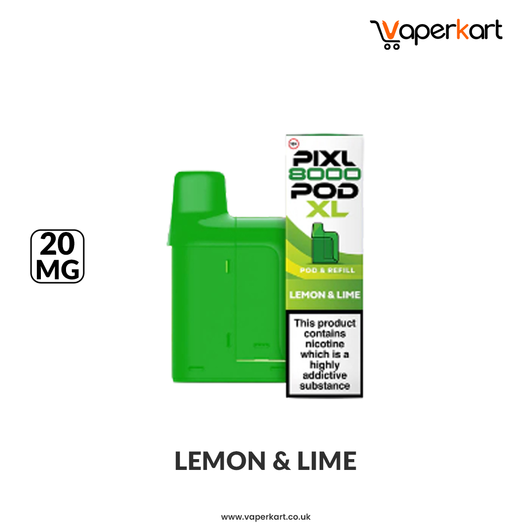 Pixl 8000 XL Prefilled Pods - Lemon & Lime