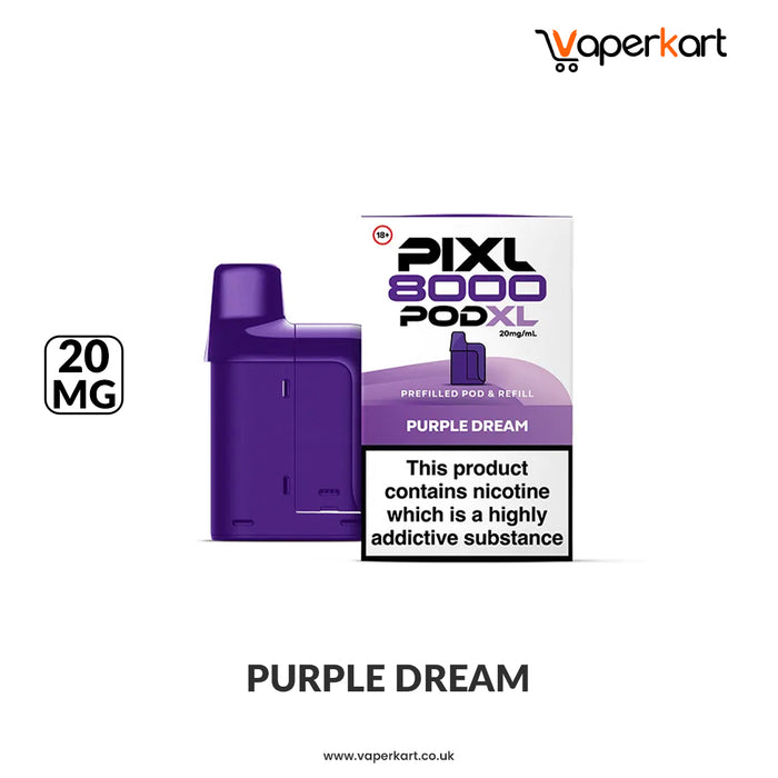 Grape Pixl 8000 Refill Pods