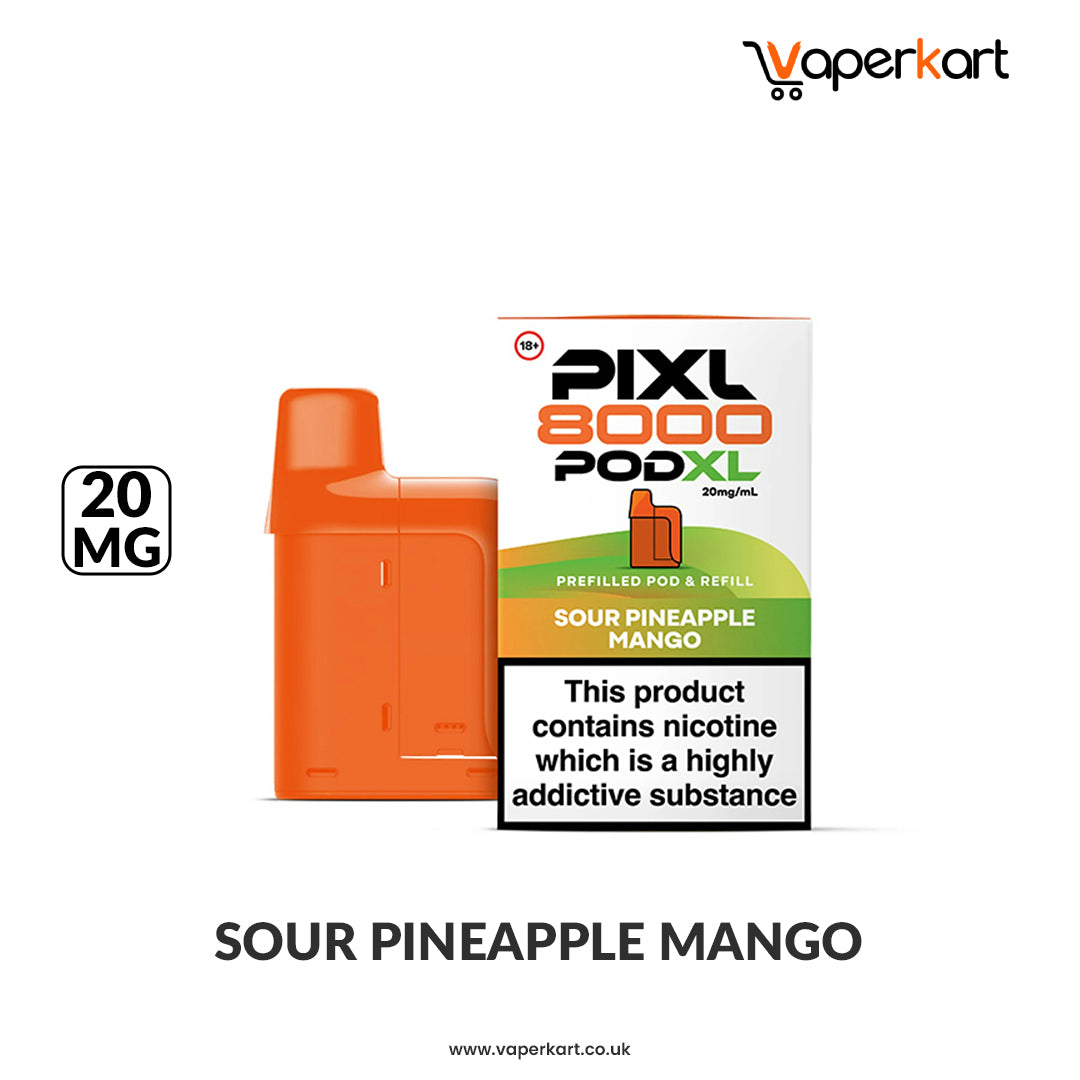Pixl 8000 XL Prefilled Pods - Sour Pineapple Mango